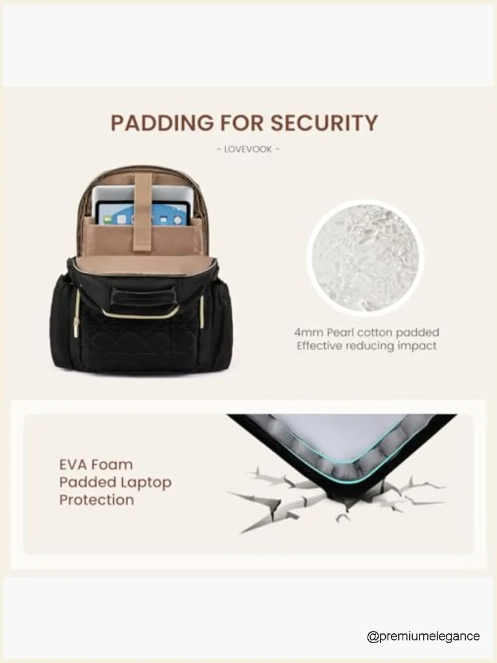 Laptop Backpack for Women 15.6 Inch Work Travel Backpack with Large Cup Pocket